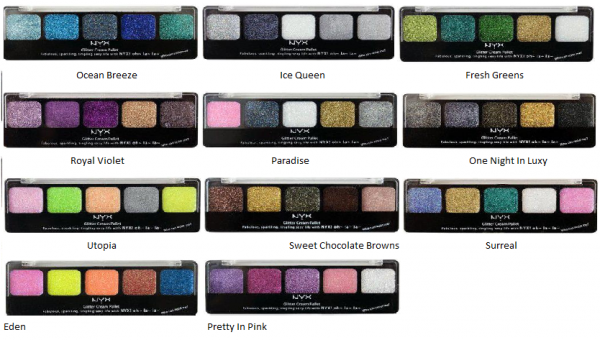 NYX - GLITTER CREAM PALETTE